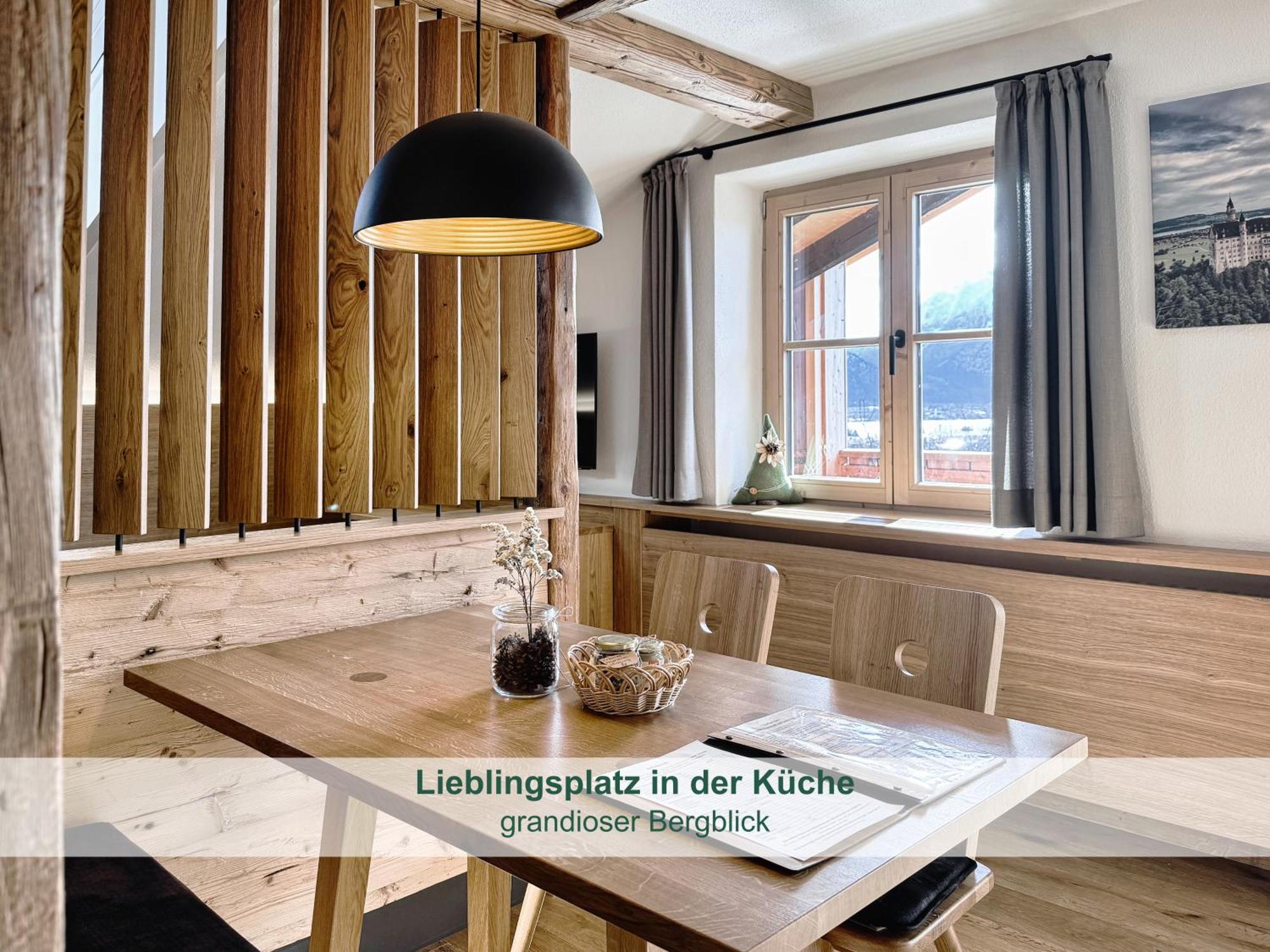 Chalet - Ferienwohnungen - Biohof Stoeger - Panoramasuedbalkon - Grandiose Aussicht Auf See, Berge Und Schloss Neuschwanstein Rieden Dış mekan fotoğraf